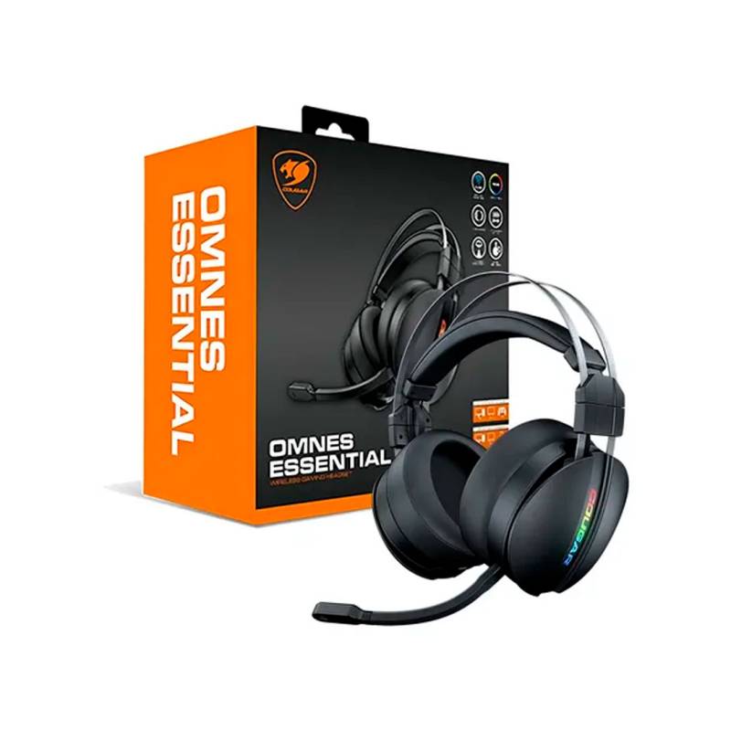 Auricular Con Micrófono Omnes Essential Cougar Negro Rgb