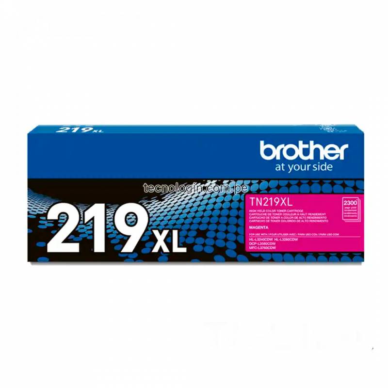 Toner Brother Original Tn219Xl Magenta. Rendimiento 3.000 Copias.