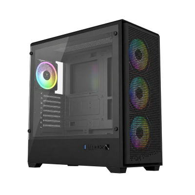 Gabinete Gaming 365 365+6507 Perseo Argb Black Mid Tower