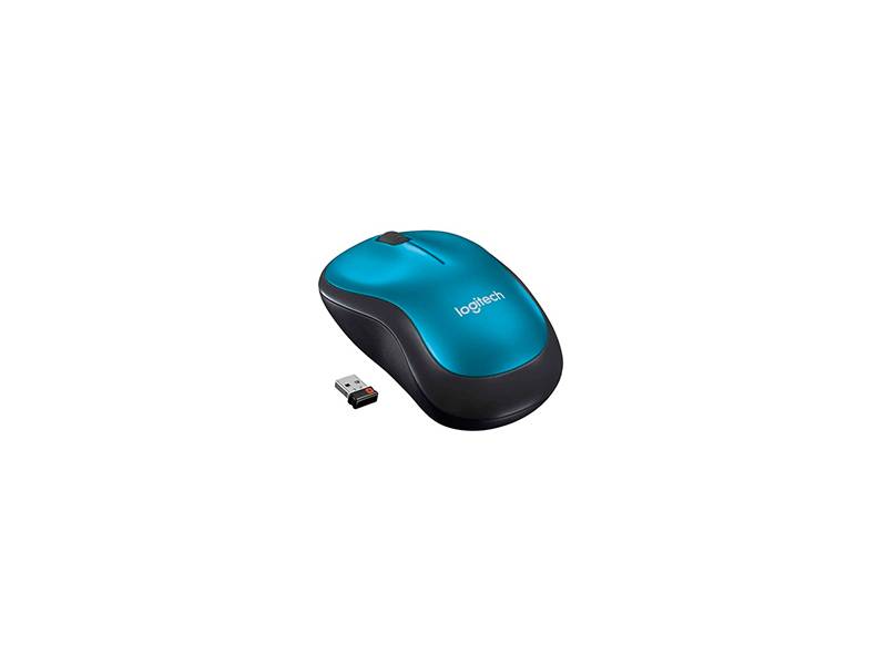 Mouse Logitech M185 Azul Inalámbrico