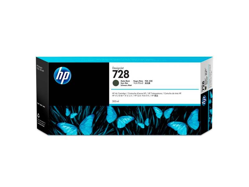 Cartucho De Tinta Original Hp  Negro Mate. F9J68A (728)