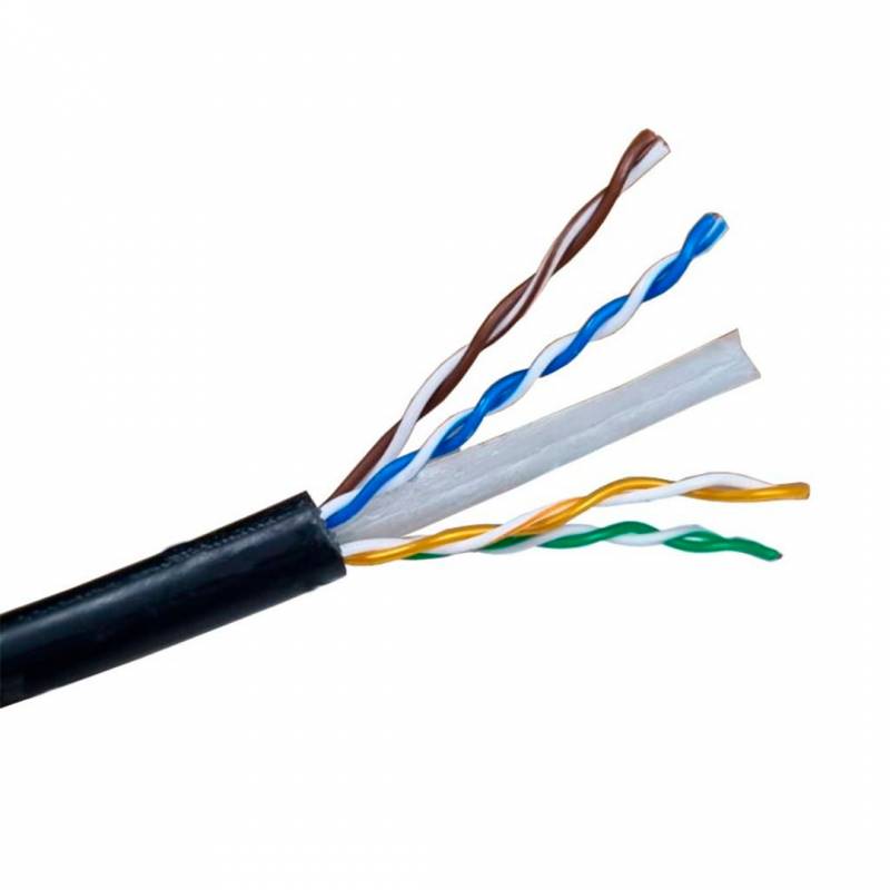 Cable Utp Cat6A Exteriror A/R Negro Por Metro