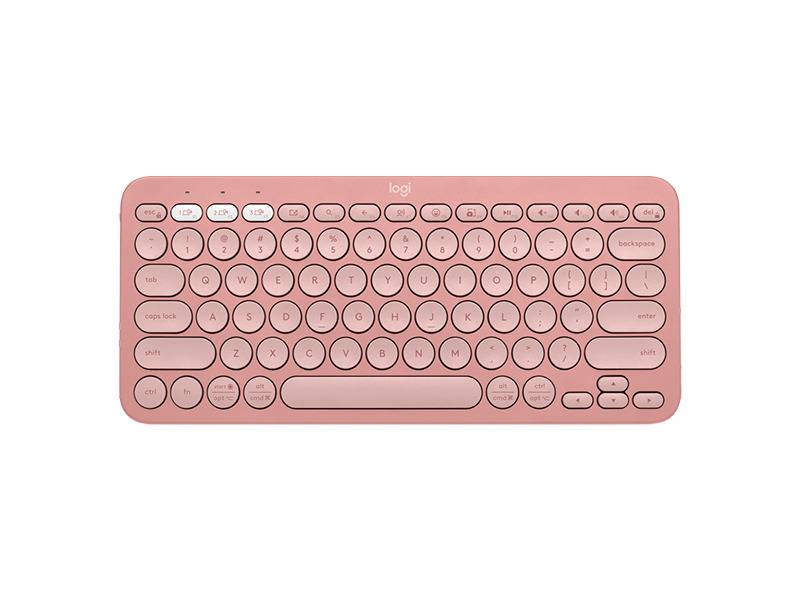 Teclado Inalámbrico Logitech K380S Pebble Keys 2 Rosa