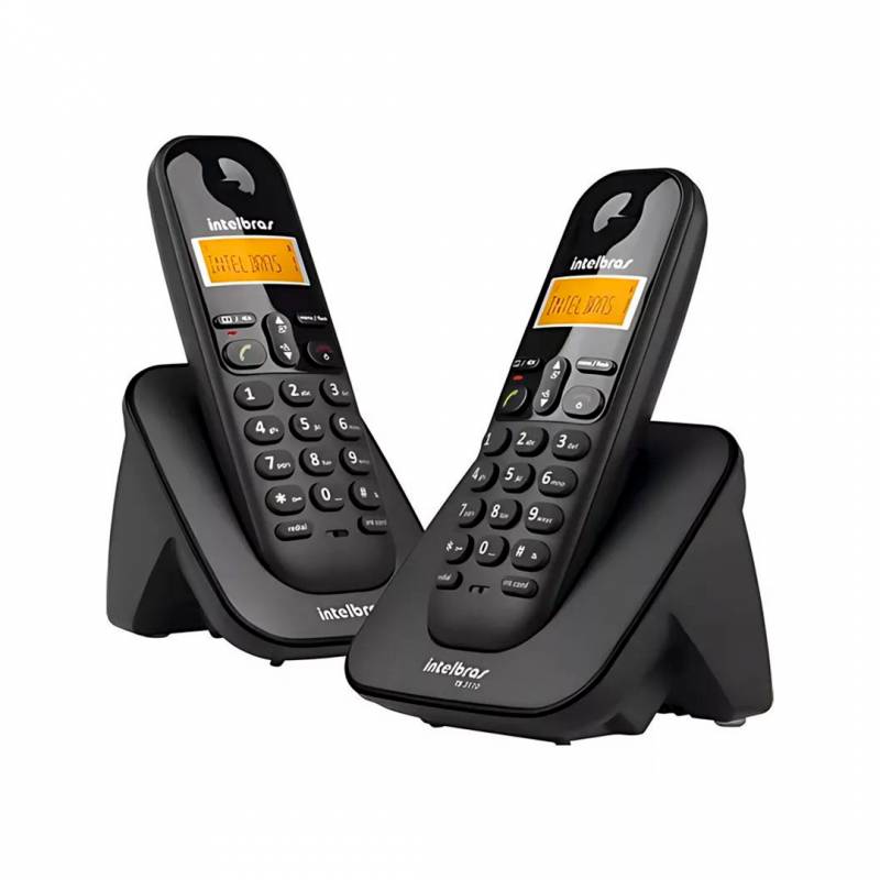Teléfono Inalambrico Ts3112 Intelbras Combo Base Doble Negro