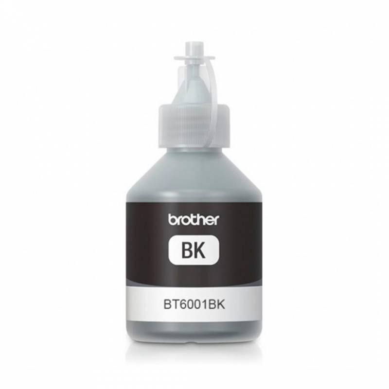 Botella De Tinta Brother Original Negro. Bt6001Bk