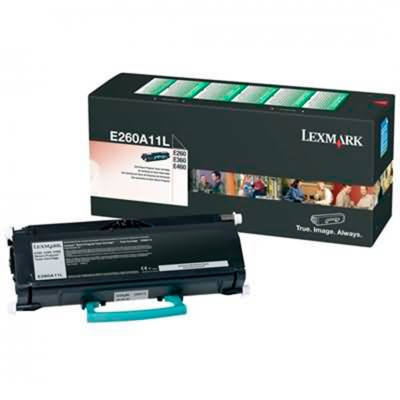 Toner Original Lexmark. E260A11L Negro. Rendimiento 3.500 Copias.