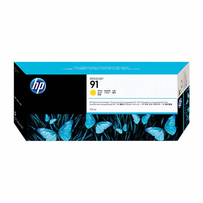 Cartucho De Tinta Original Hp Amarillo. C9469A (91)