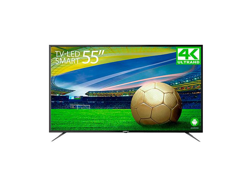 Televisor Xion 55  4K 3840 X 2160P 3 Entradas Hdmi 2 Puertos Usb Wi-Fi Sintonizador Digital Isdbt ( Xi-Led55-4K )