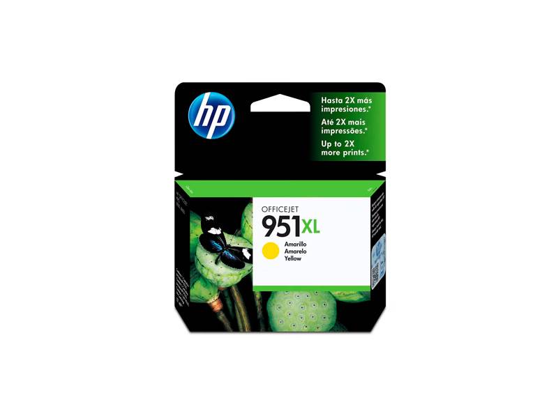 Cartucho De Tinta Original Hp Amarillo. Cn048Al (951Xl) Rendimiento 1.500 Copias.