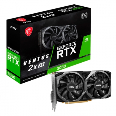 Tarjeta De Video Msi  Geforce Rtx 3050 Ventus 2X Xs 8Gb Gddr6 Oc.