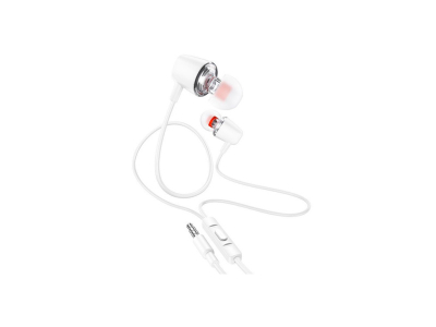 Auriculares Hoco M107 Discoverer 3.5Mm C/Mic Blanco.