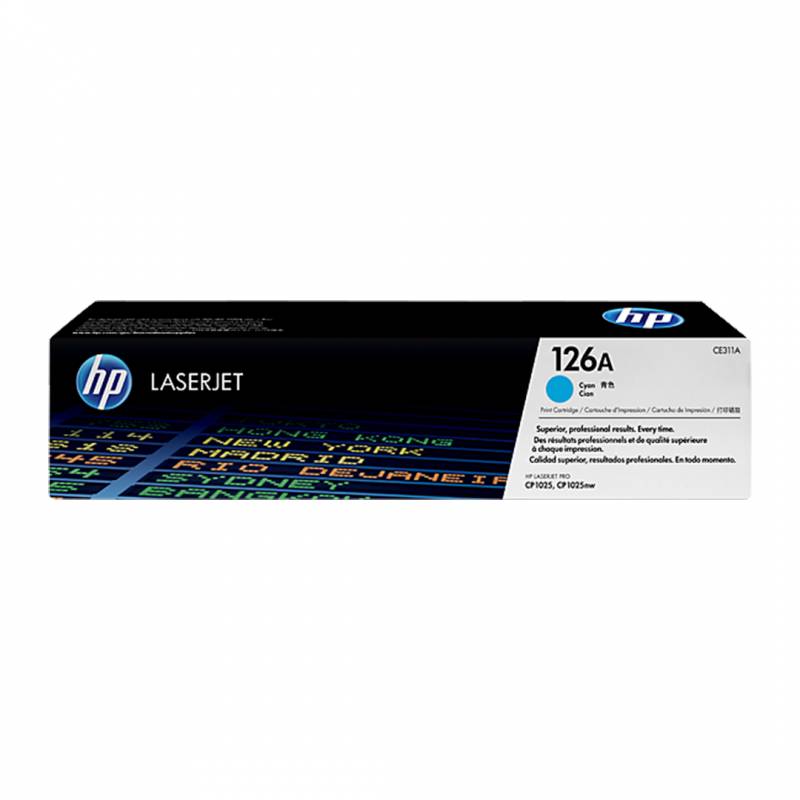 Toner Original Hp Ce311A (126A) Cyan. Rendimiento 1.000 Copias.