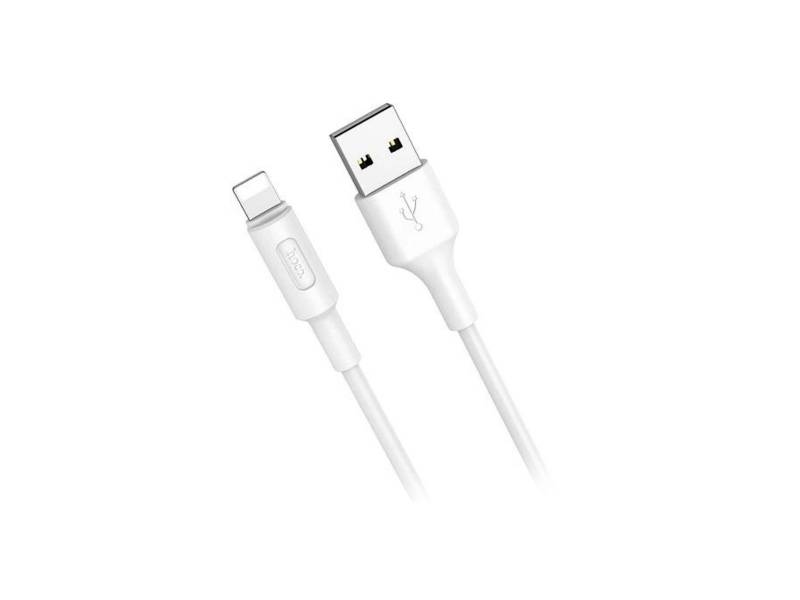 Cable Hoco X25 Soarer Usb-A A Lightning Blanco 1M.