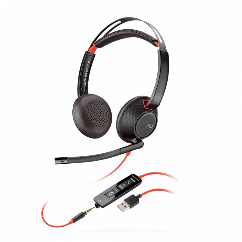 Auriculares Poly Blackwire 5220 Alámbrico Usb Tipo A