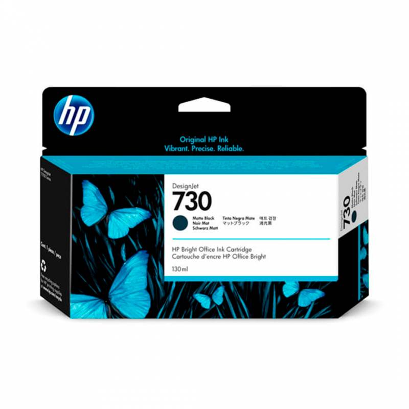 Cartucho De Tinta Original Hp Negro Mate. (P2V65A) 730