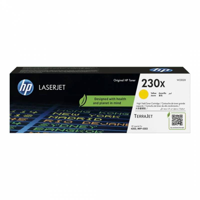 Toner Original Hp W2302X (230X) Amarillo. Rendimiento 5.500 Copias. Alto Rendimiento.