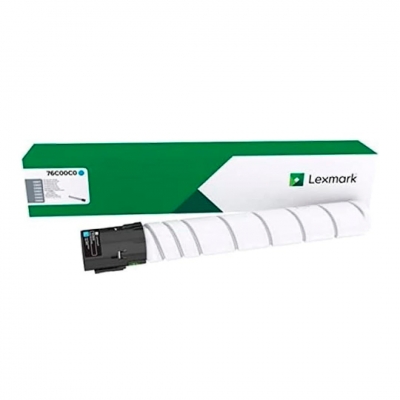 Toner Original Lexmark 76C00C0 Cyan. Rendimiento 11.500 Copias.