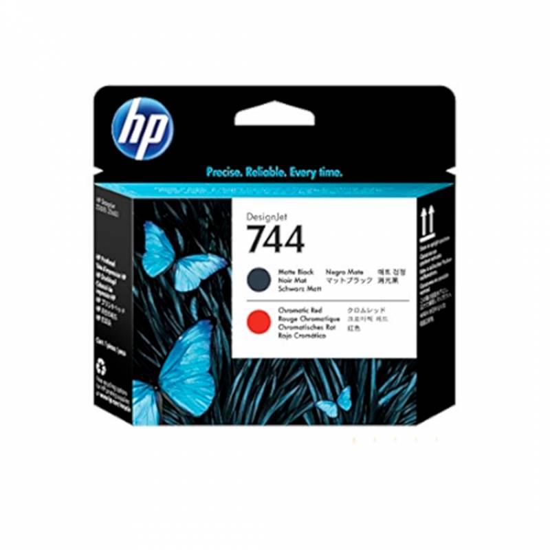Cabezal Original Hp 744 Negro Mate/Rojo Cromático