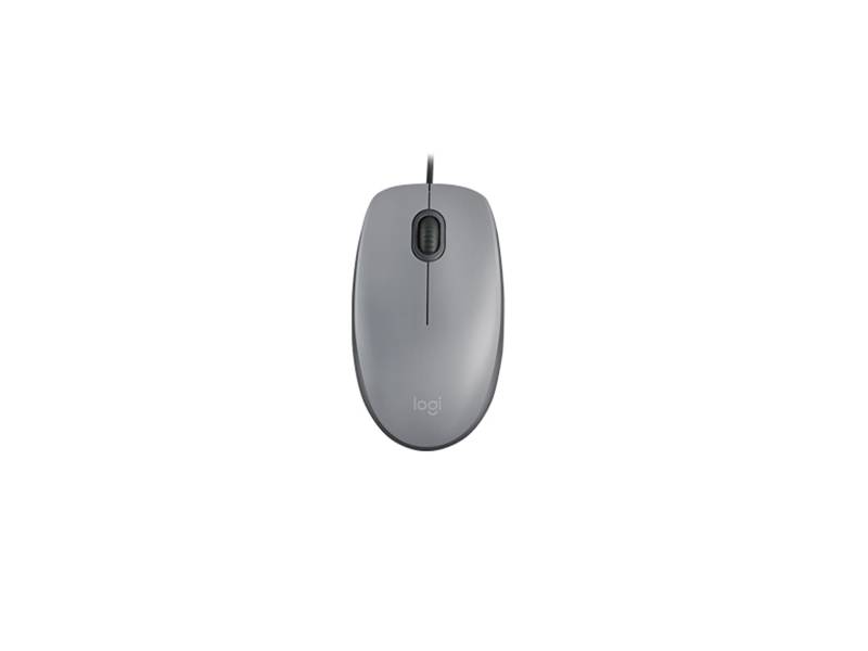 Mouse Cableado Logitech M110 Silver Silencioso