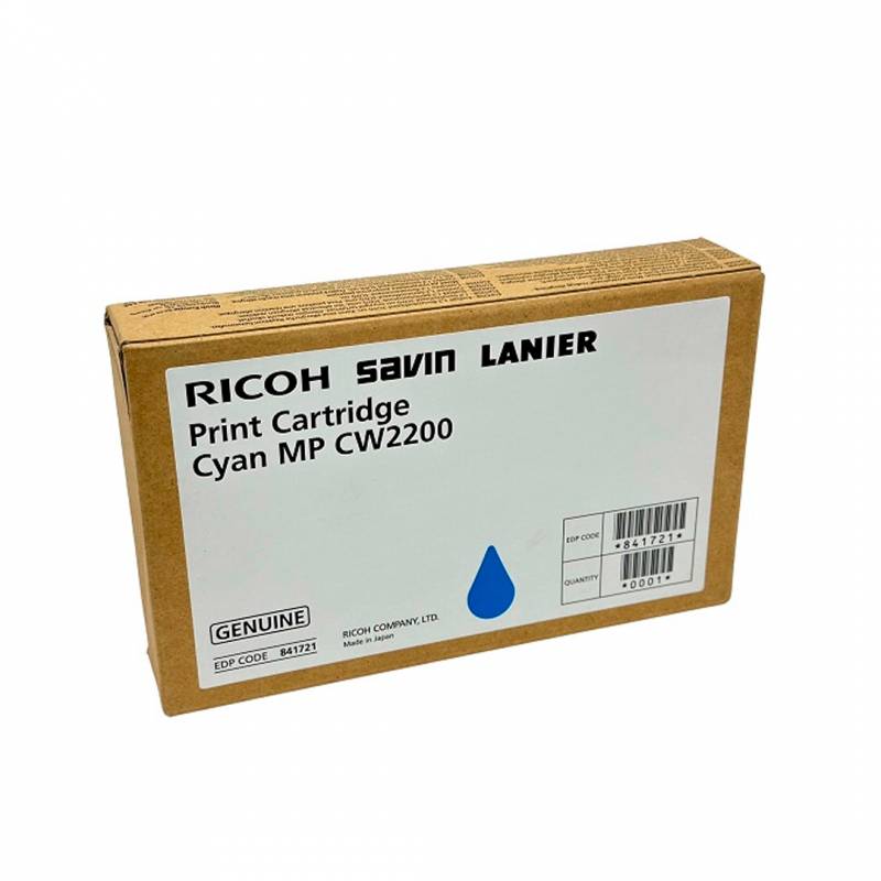 Cartucho De Tinta Original Ricoh  841721. Cyan 100Ml.