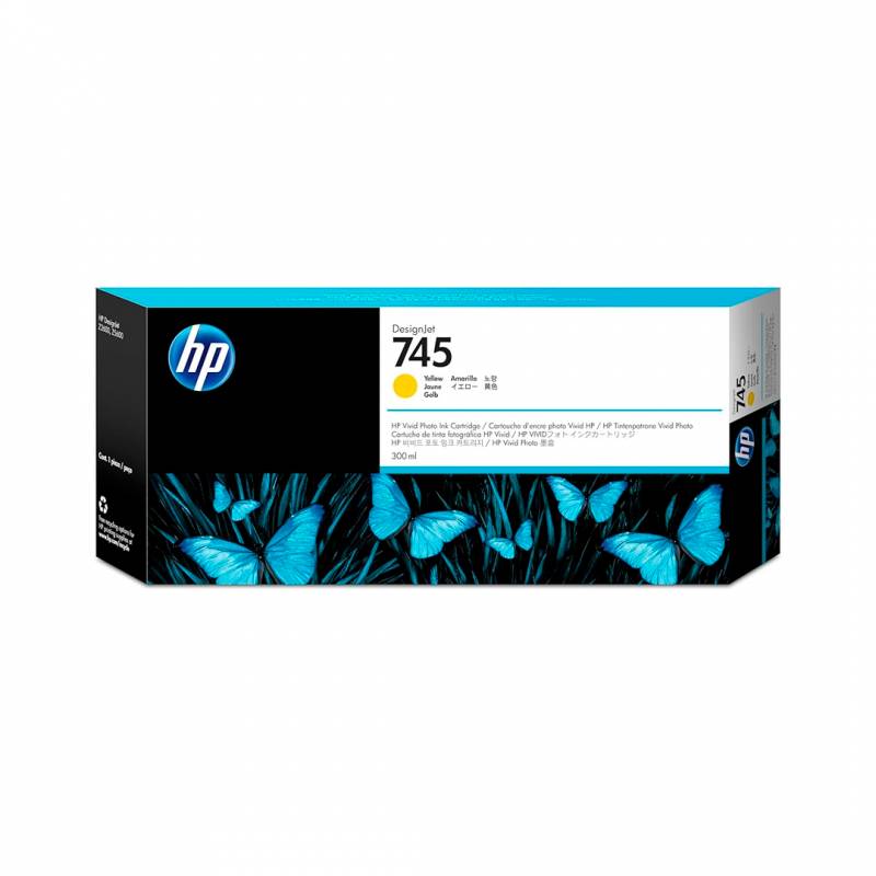 Cartucho De Tinta Original Hp Amarillo. F9K02A (745)