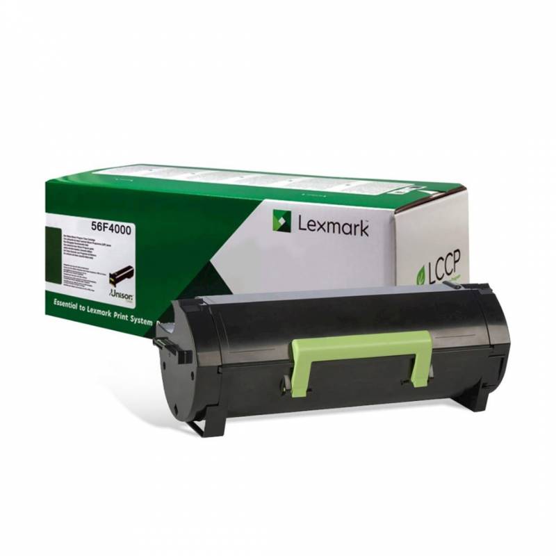 Toner Original Lexmark 56F4000 Negro. Rendimiento 6.000 Copias. Bajo Rendimiento.