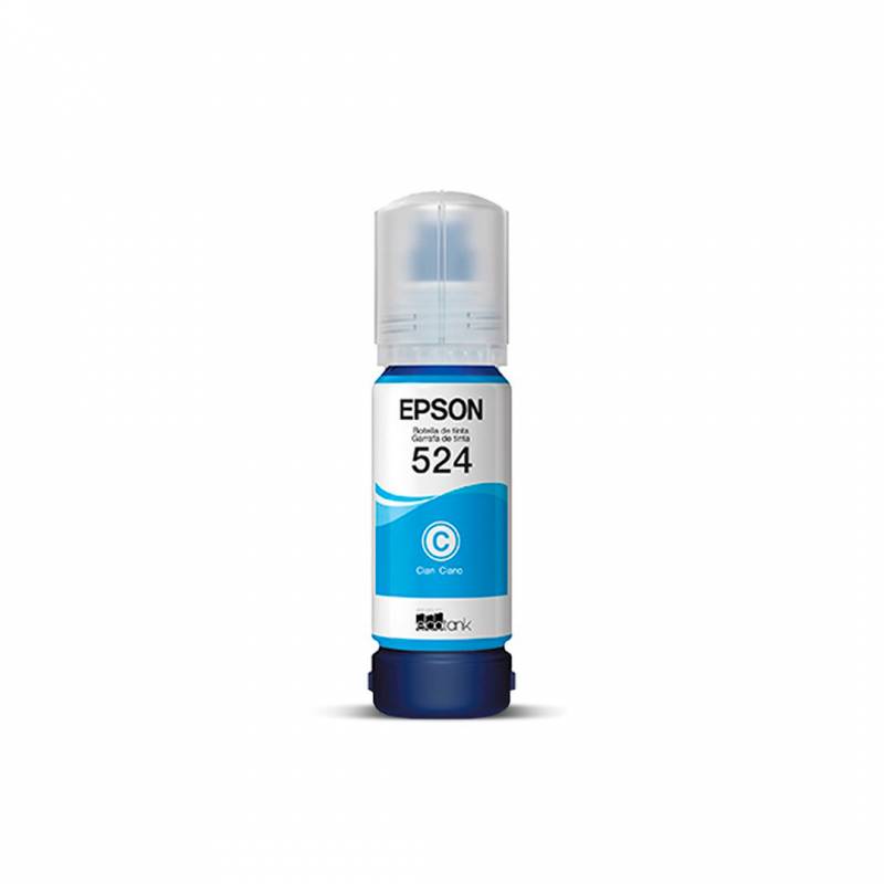 Botella De Tinta Original Epson  T524220-Al - T524 Cyan P/Imp L15150