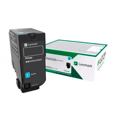Toner Original Lexmark 74C4Sc0 Cyan. Rendimiento 7.000 Copias.