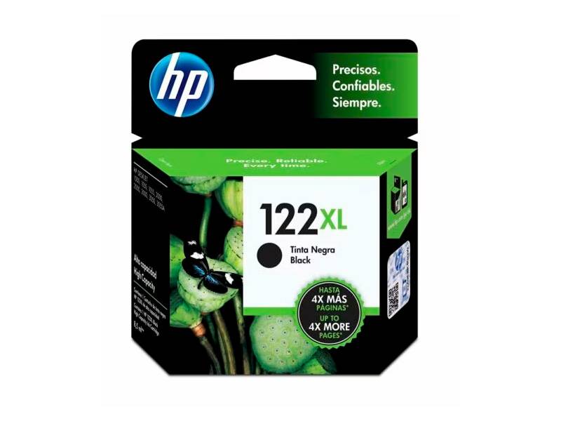 Cartucho De Tinta Original Hp Ch563Hl (122Xl) Negro. Rendimiento 8.5Ml.