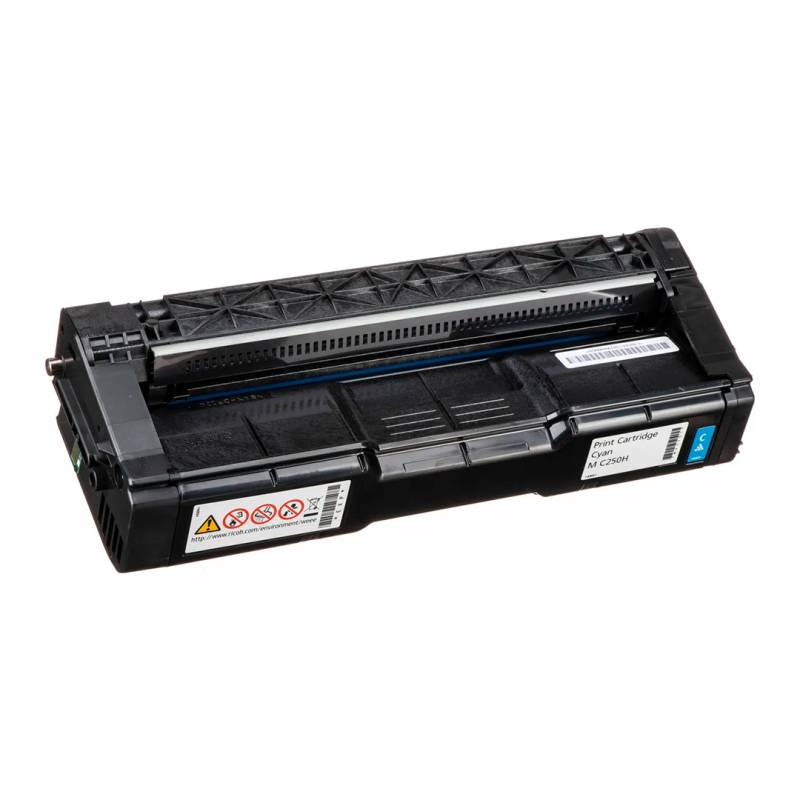 Toner Original Ricoh 408337 Cyan. Rendimiento 6.300 Copias.