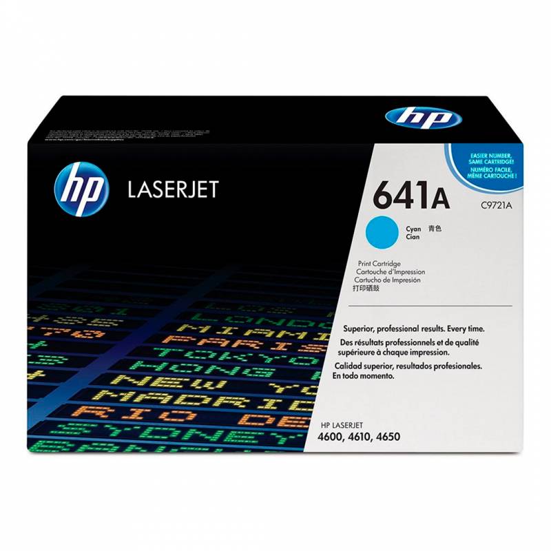 Toner Original Hp C9721A Cyan. Rendimiento 8.000 Copias.