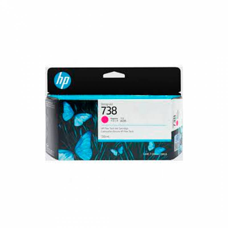 Cartucho De Tinta Original Hp 738 Cyan (498N5A)