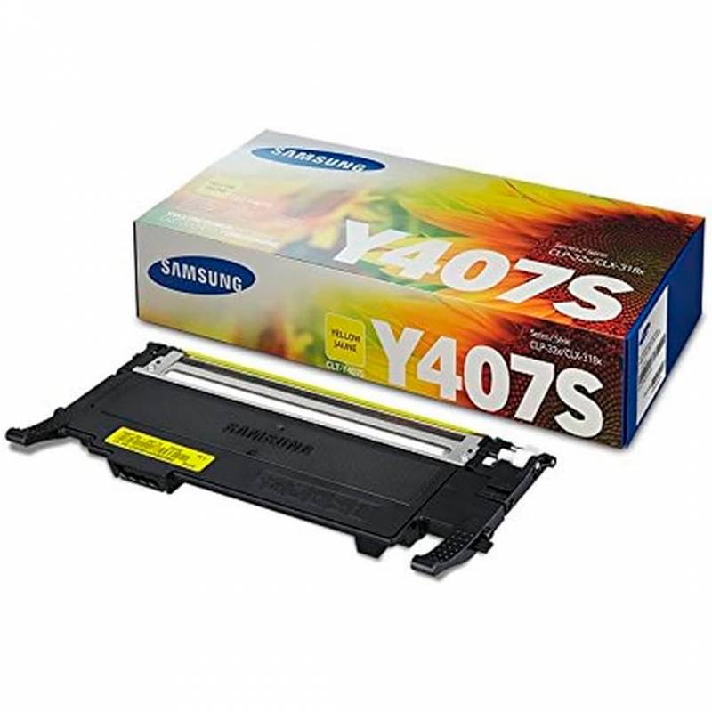 Toner Original Samsung Clt-Y407S (Su478A) Amarillo. Rendimiento 1.000 Copias.