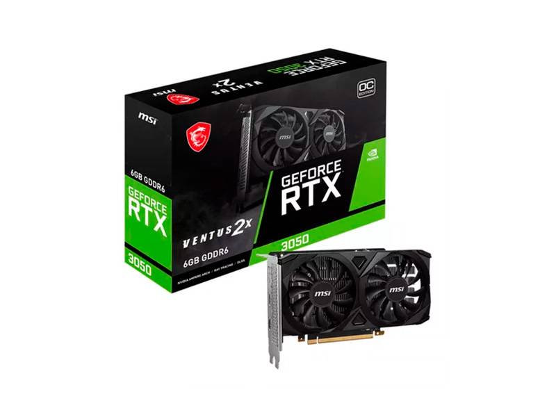 Tarjeta De Video Msi Rtx 3050 Ventus 2X 6Gb Oc
