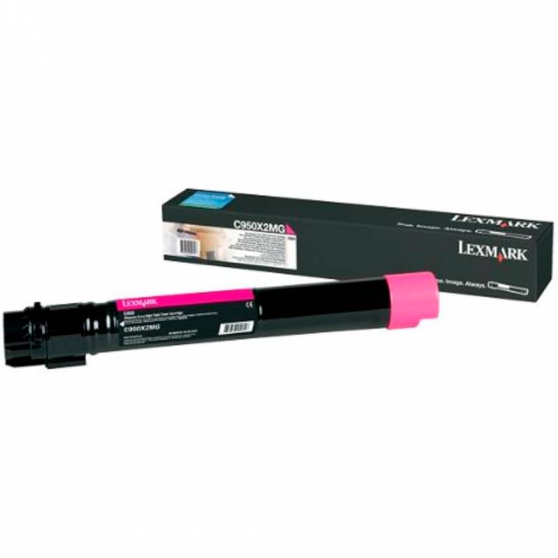 Toner Original Lexmark C950X2Mg Magenta. Rendimiento 22.000 Copias. Alto Rendimiento.