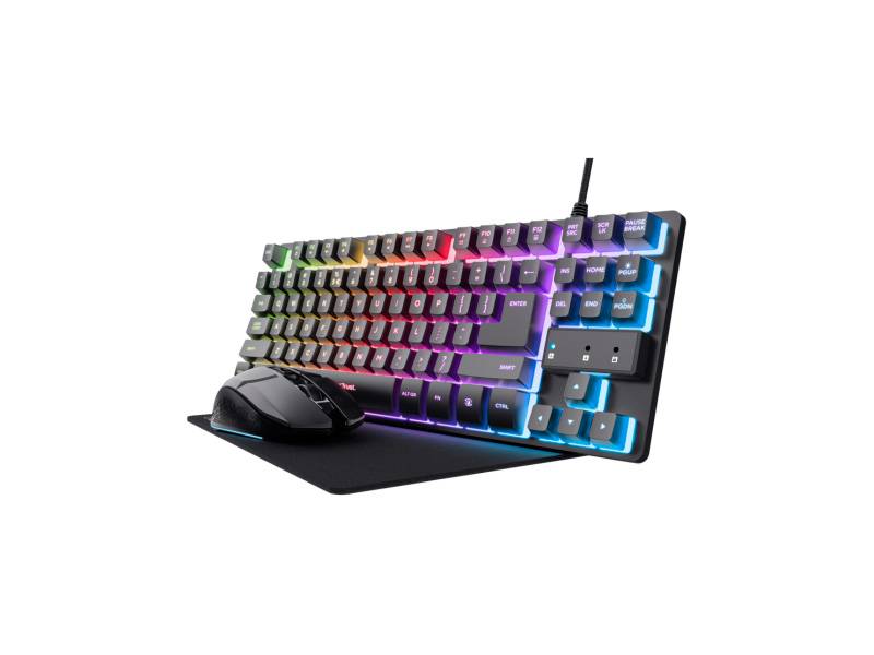 Combo Gaming Trust 25227 Gxt794 Teclado/Mouse/Mousepad Rgb.