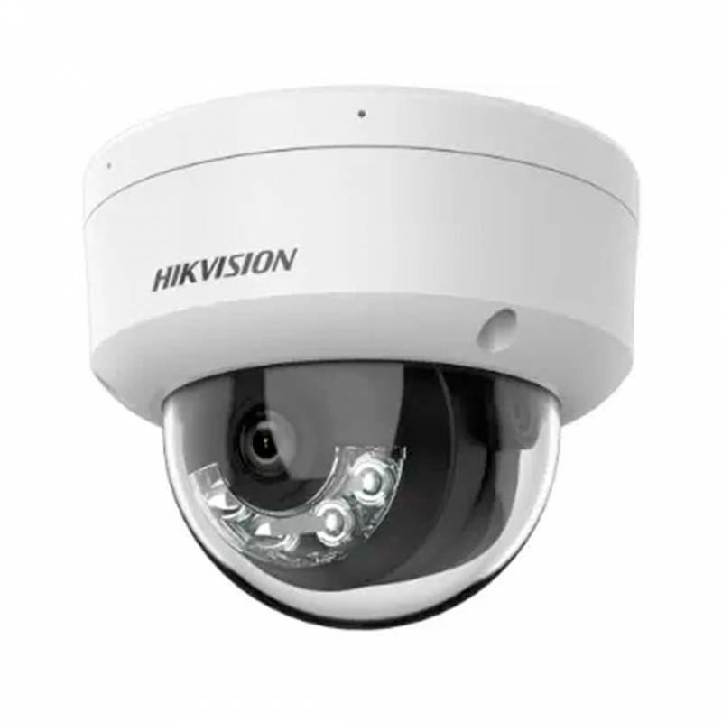 Cámara De Red Hikvision Fija Tipo Domo Con Luz Híbrida Inteligente