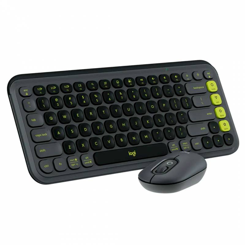 Combo Mouse Y Teclado Logitech Pop Icon Inalambrico Grafito