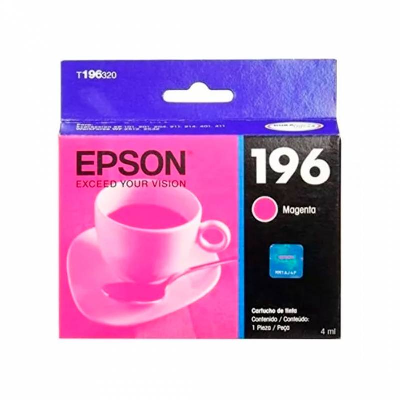 Cartucho De Tinta Epson Original T196320 Magenta