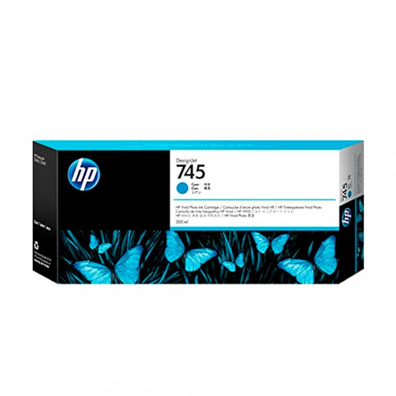 Cartucho De Tinta Original Hp Cyan. F9K03A (745)