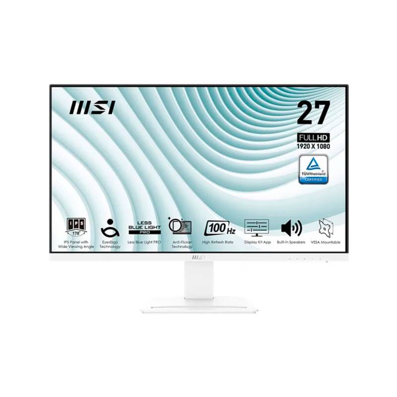 Msi Monitor Pro Mp273Aw 27 Fhd Blanco.