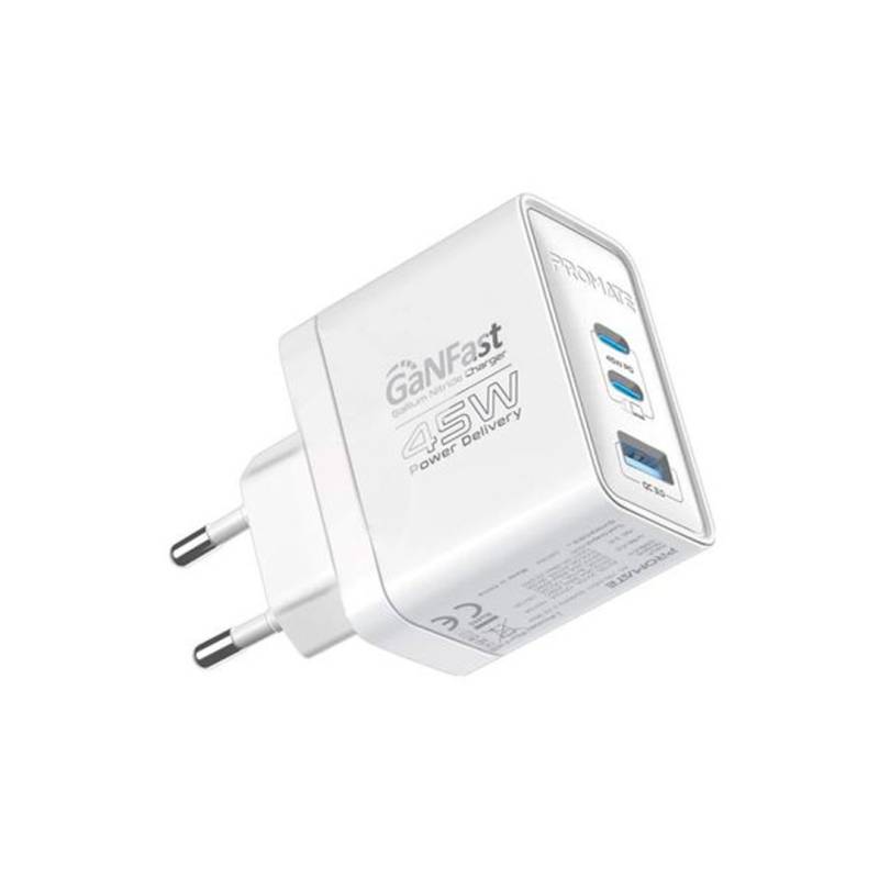 Powerport-45Whit Cargador De Pared 45W Promate