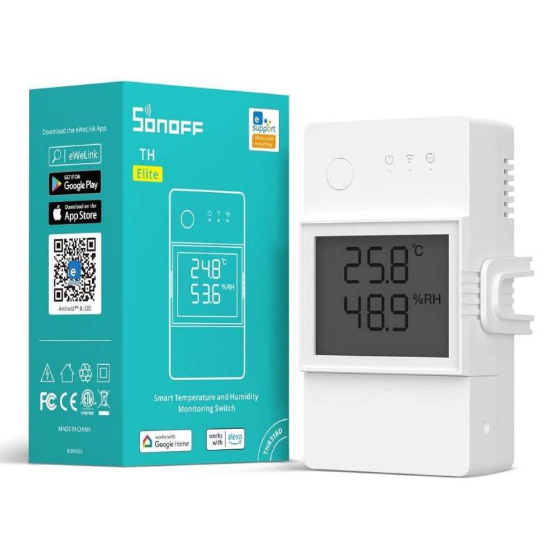 Switch Smart Sonoff Th Elite Thr320D Wifi 20A Con Pantalla Rj9