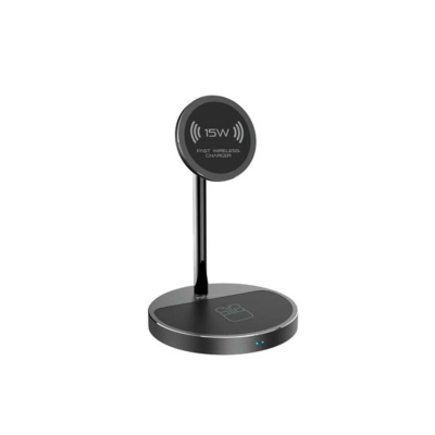 Promate Aurabase-Pd20.Black.eu Estación De Carga Inalámbrica Rápida 3 En 1 Negro