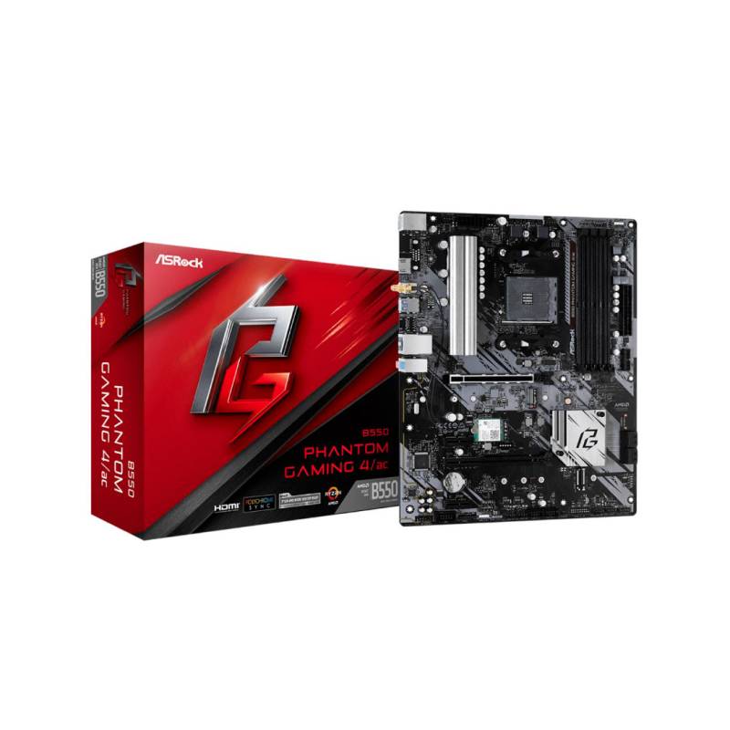 Motherboard B550 Phantom Gaming 4/Ac 90-Mxbdz0-A0Uayaz Asrock