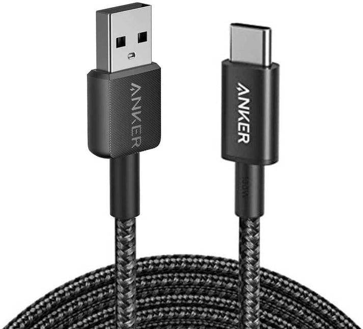 Cable Anker 322 Usb-A A Usb-C 3A 15W Usb 2.0 Trenzado 0,9M Negro A81H5H11