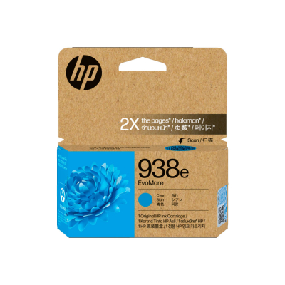 Cartucho De Tinta Original Hp 938E Evomore Cyan. Rendimiento 1650 Copias