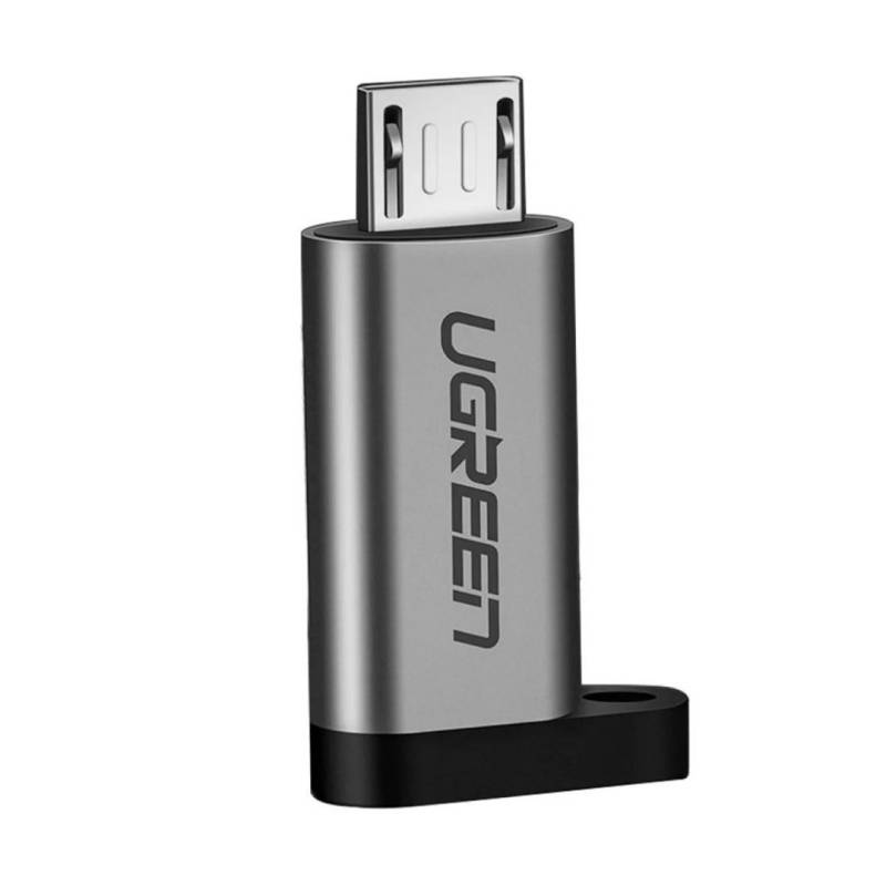 Adaptador Micro-Usb A Usb-C 50590 Ugreen Hembra Plateado.