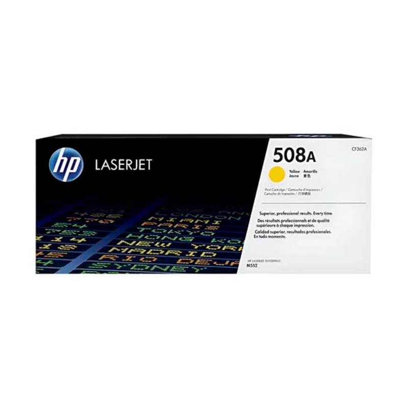 Cartucho De Tóner 508A Cf362A Hp Yellow Original Laserjet
