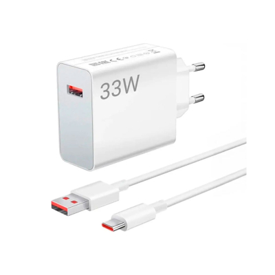 Cargador De Pared Bhr9956Eu Xiaomi 33W Usb-A White